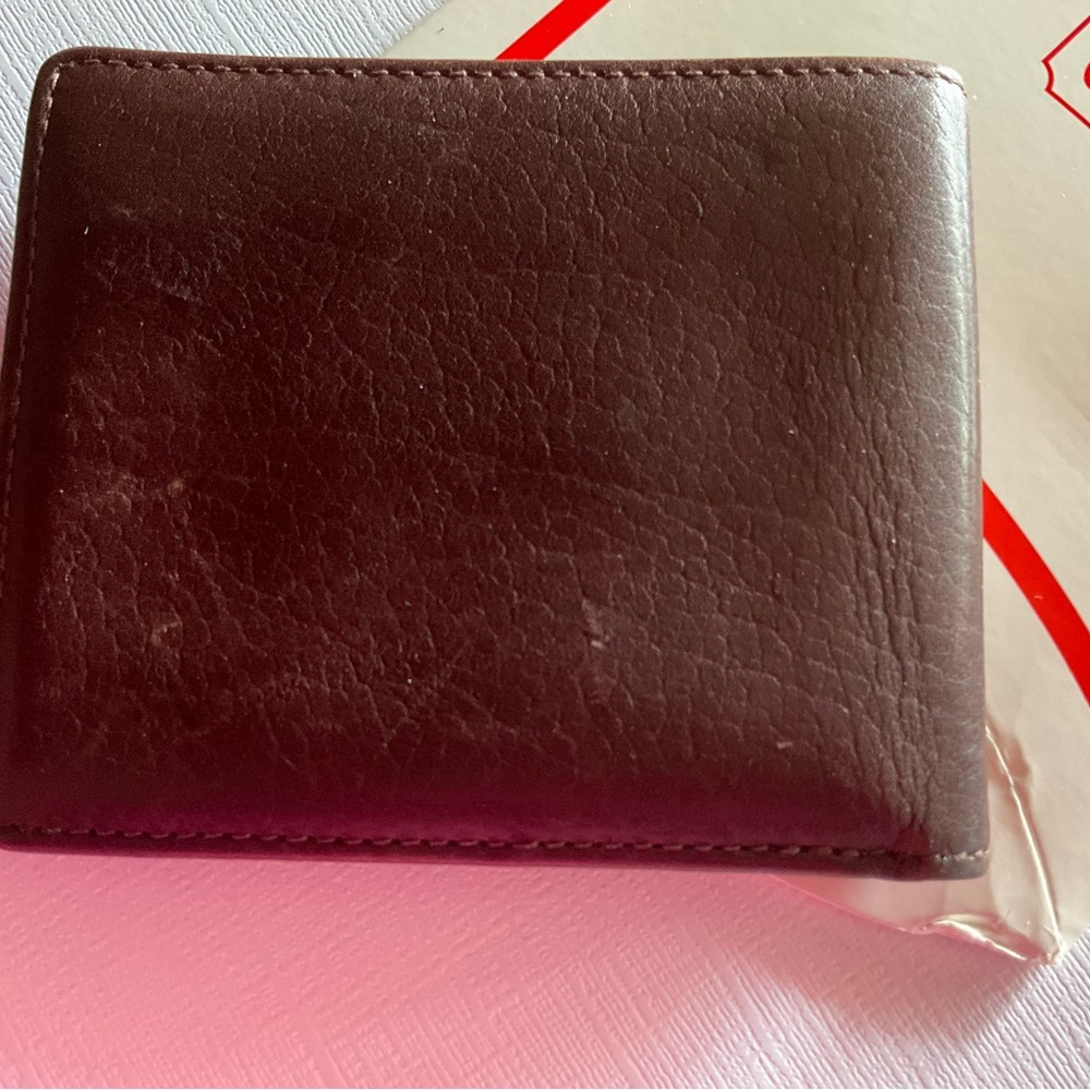 Coach Brown Leather Men's Wallet - Picture 3 of 7